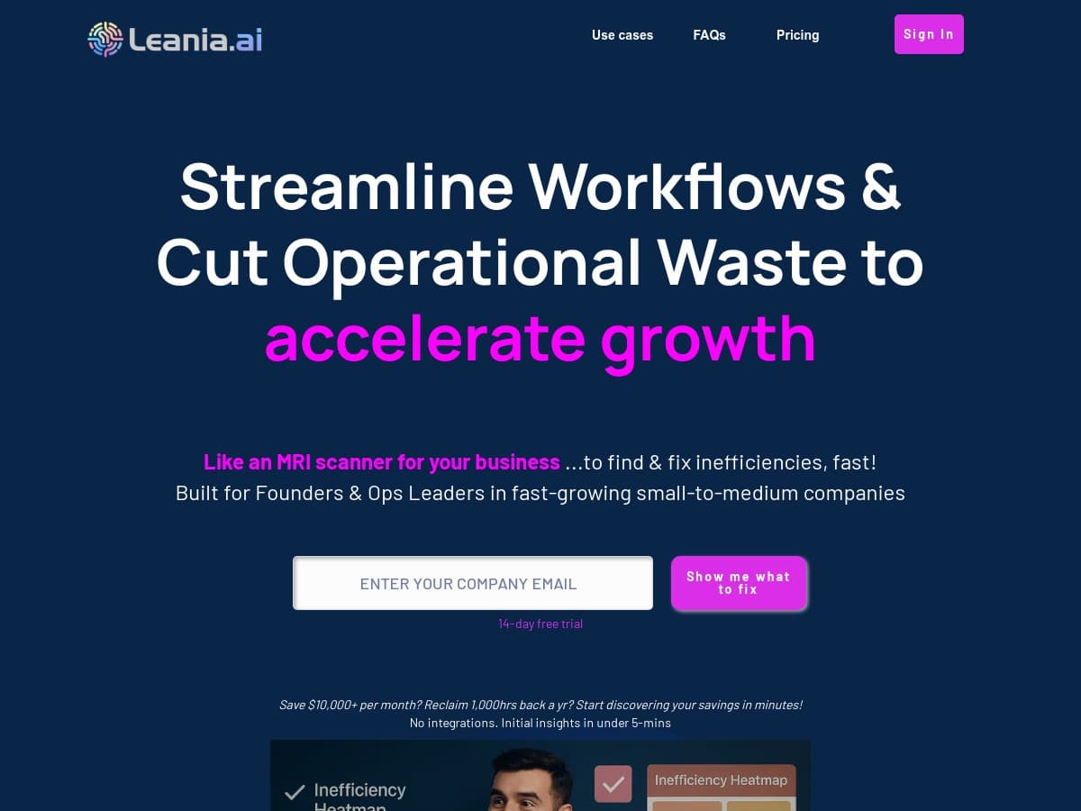 Leania.ai Review – Streamline Your Business with AI Insights