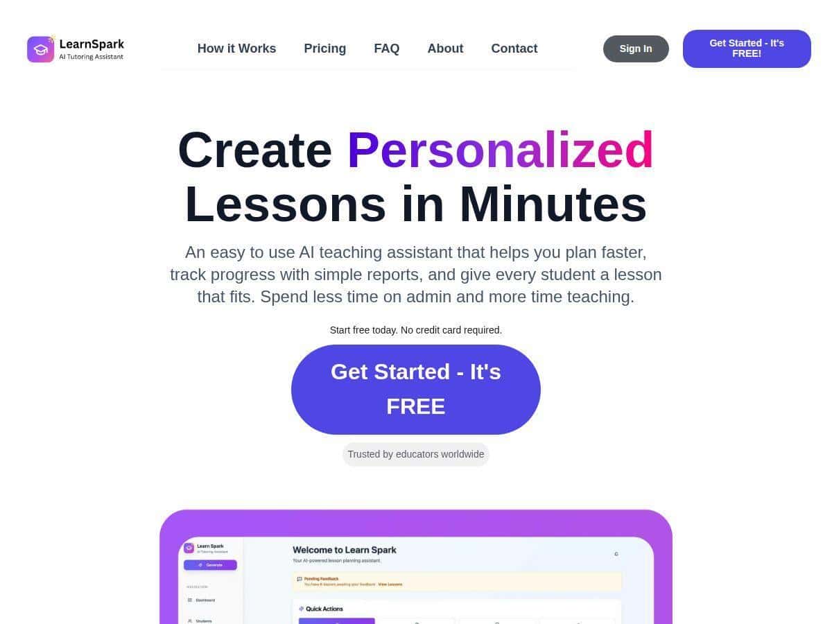 LearnSpark Review – Streamlining Education with AI