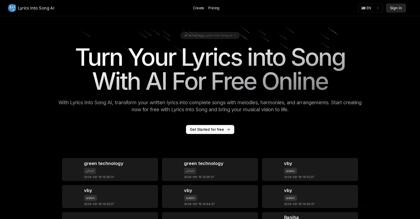 Lyrics Into Song AI Review – Transform Your Words into Music