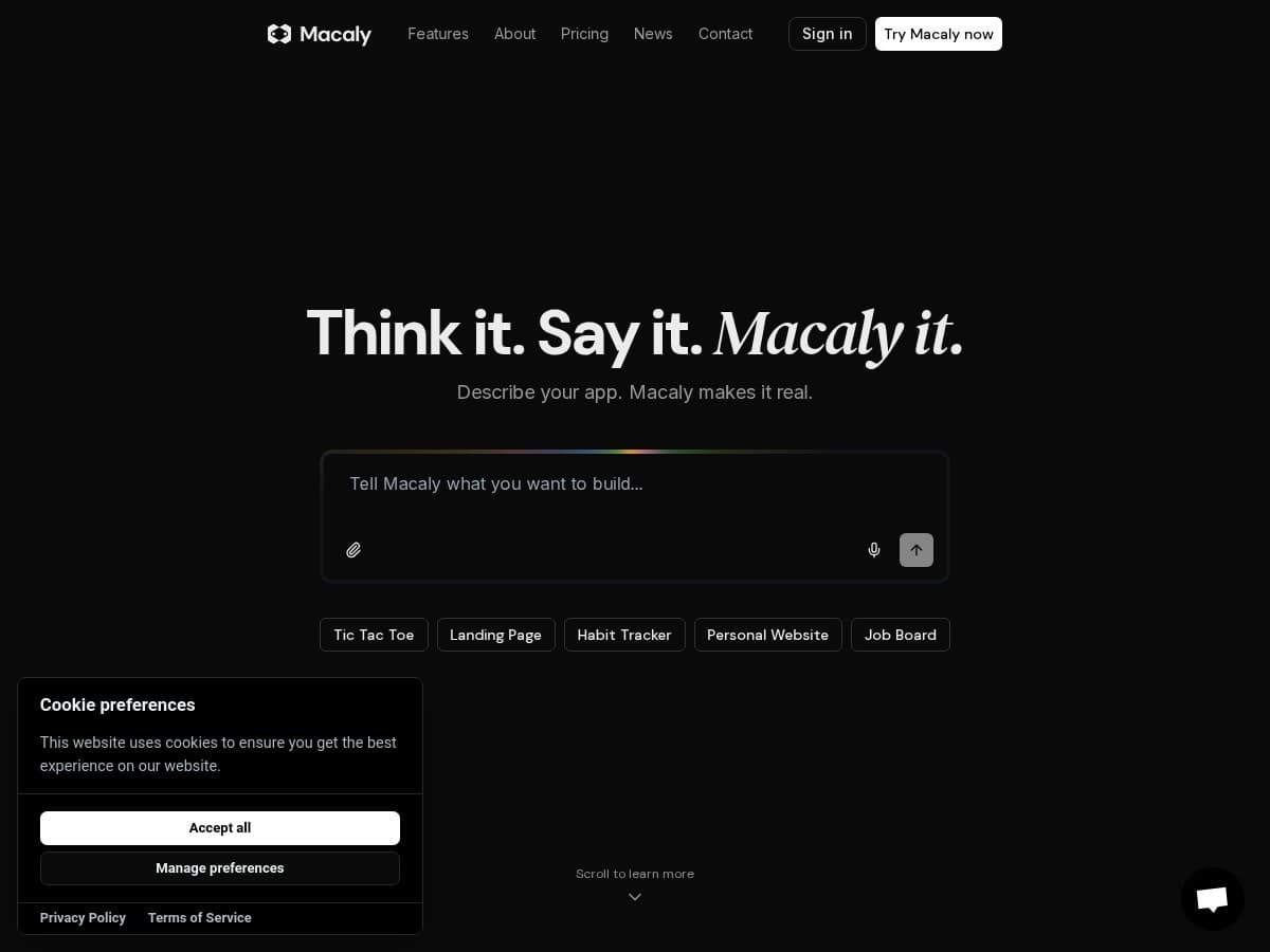 Macaly Review – Simplify App Creation with No-Code