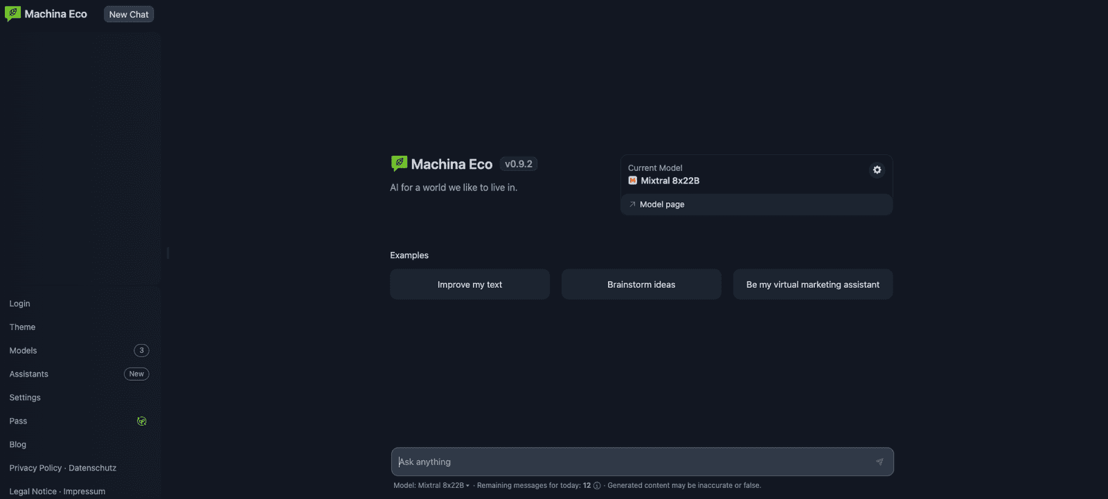 Machina Eco Review – Sustainable AI for Everyone