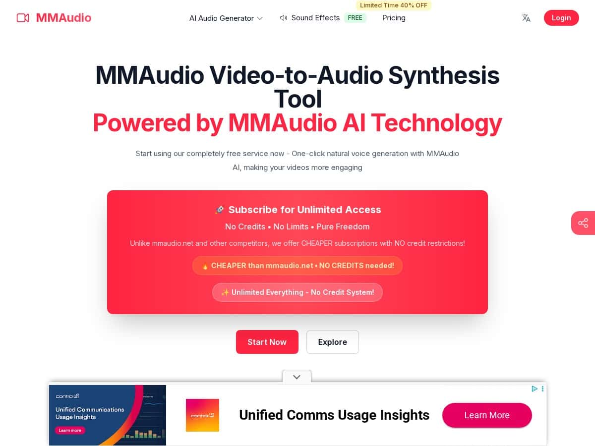 MMAudio Pro Review – Effortless Video to Audio Conversion