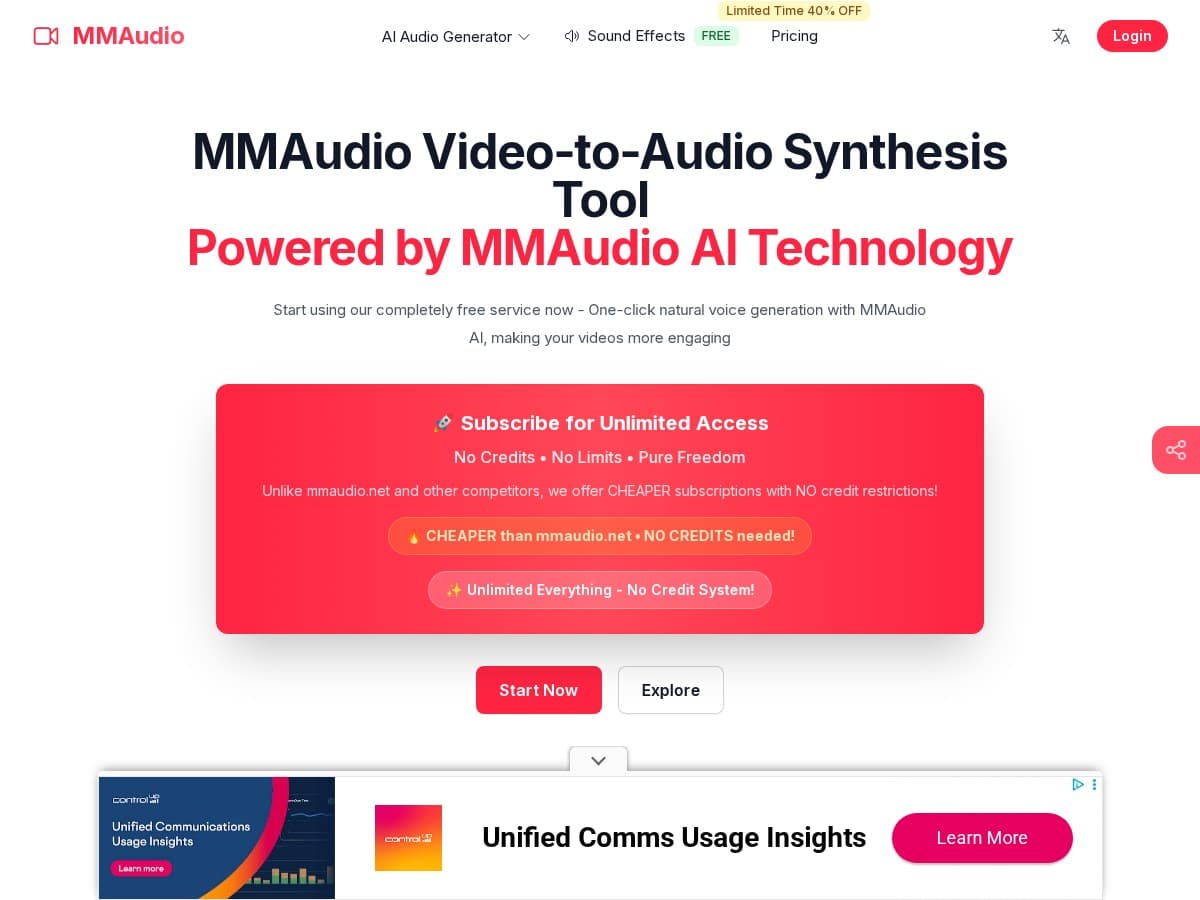 MMAudio Pro Review – Effortless Video to Audio Conversion