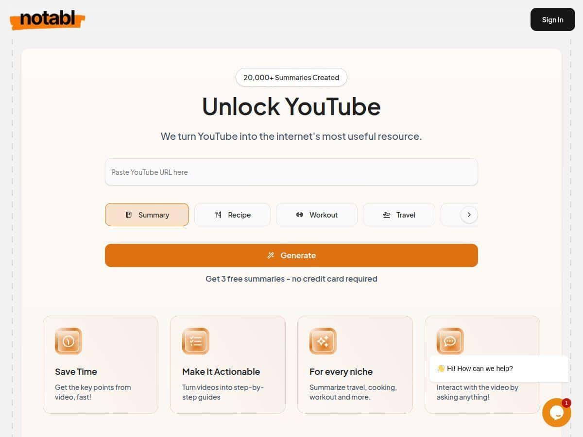 Notabl Review – Simplify YouTube Content Effortlessly