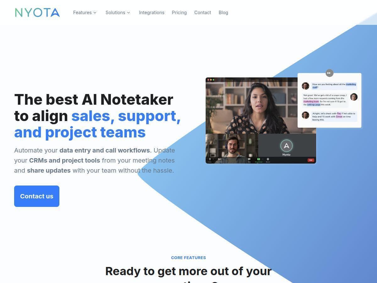 Nyota Review – Boost Your Meetings with AI Notetaking