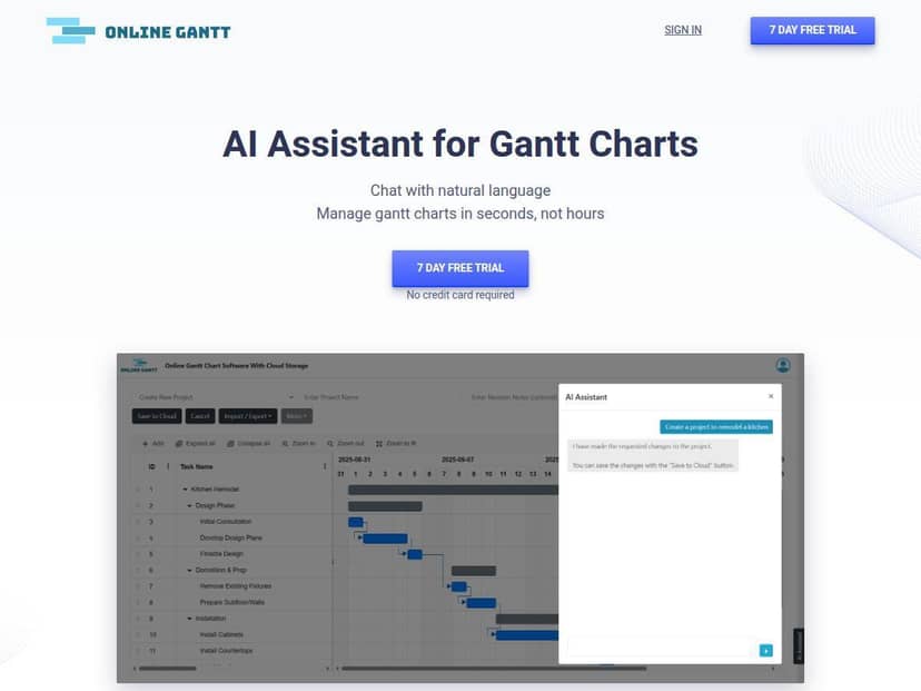 Online Gantt