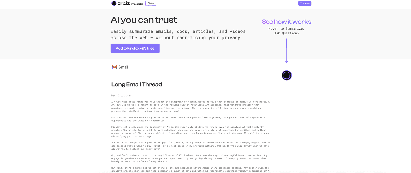 Orbit by Mozilla Review – Enhance Your Productivity with AI