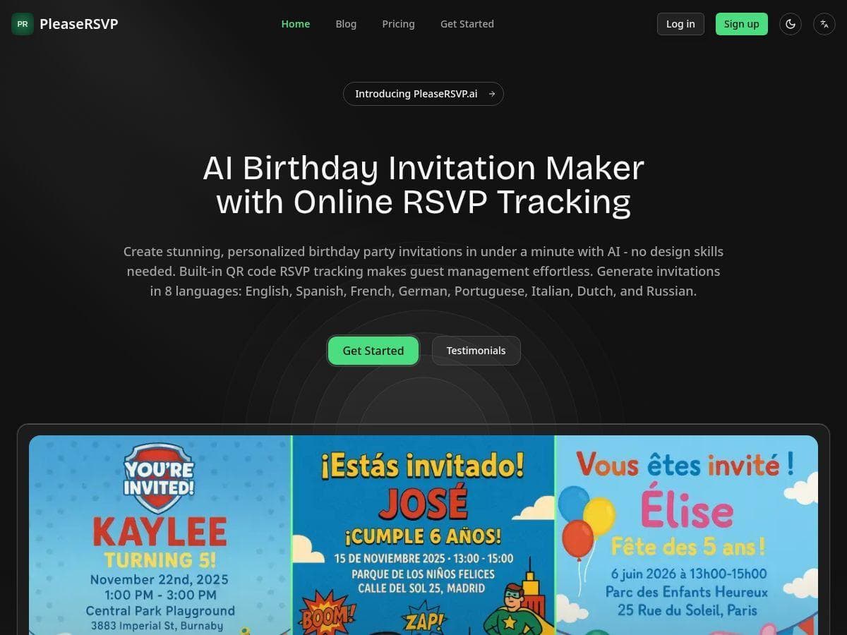 PleaseRSVP Review – Effortless Kids’ Birthday Invitations