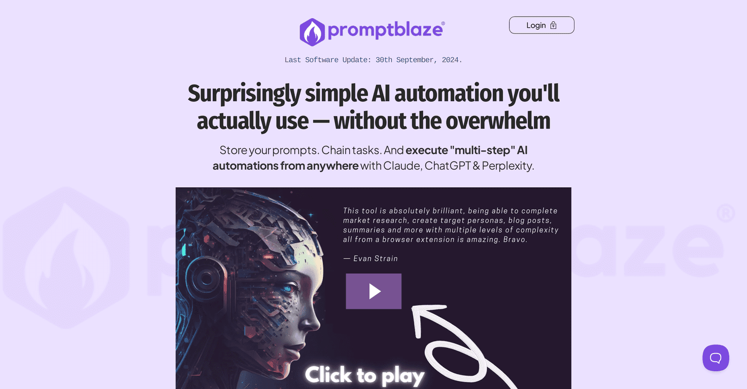 Prompt Blaze Review – Simplifying AI Prompt Chaining