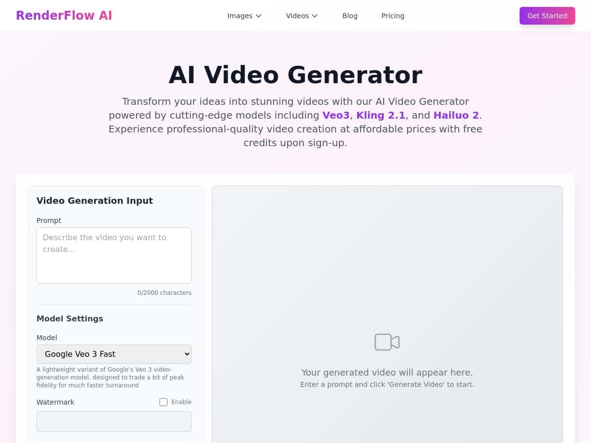 RenderFlow AI Review – Easy AI Video Creation for Everyone
