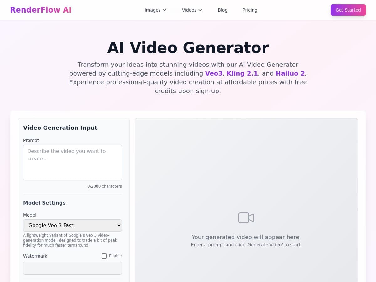 RenderFlow AI Review – Easy AI Video Creation for Everyone