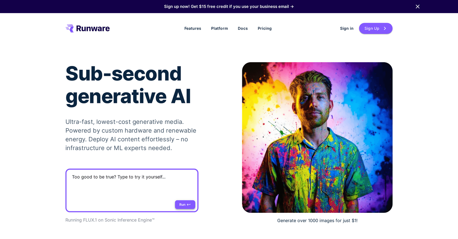 Runware Review – Affordable Generative AI Image Creation