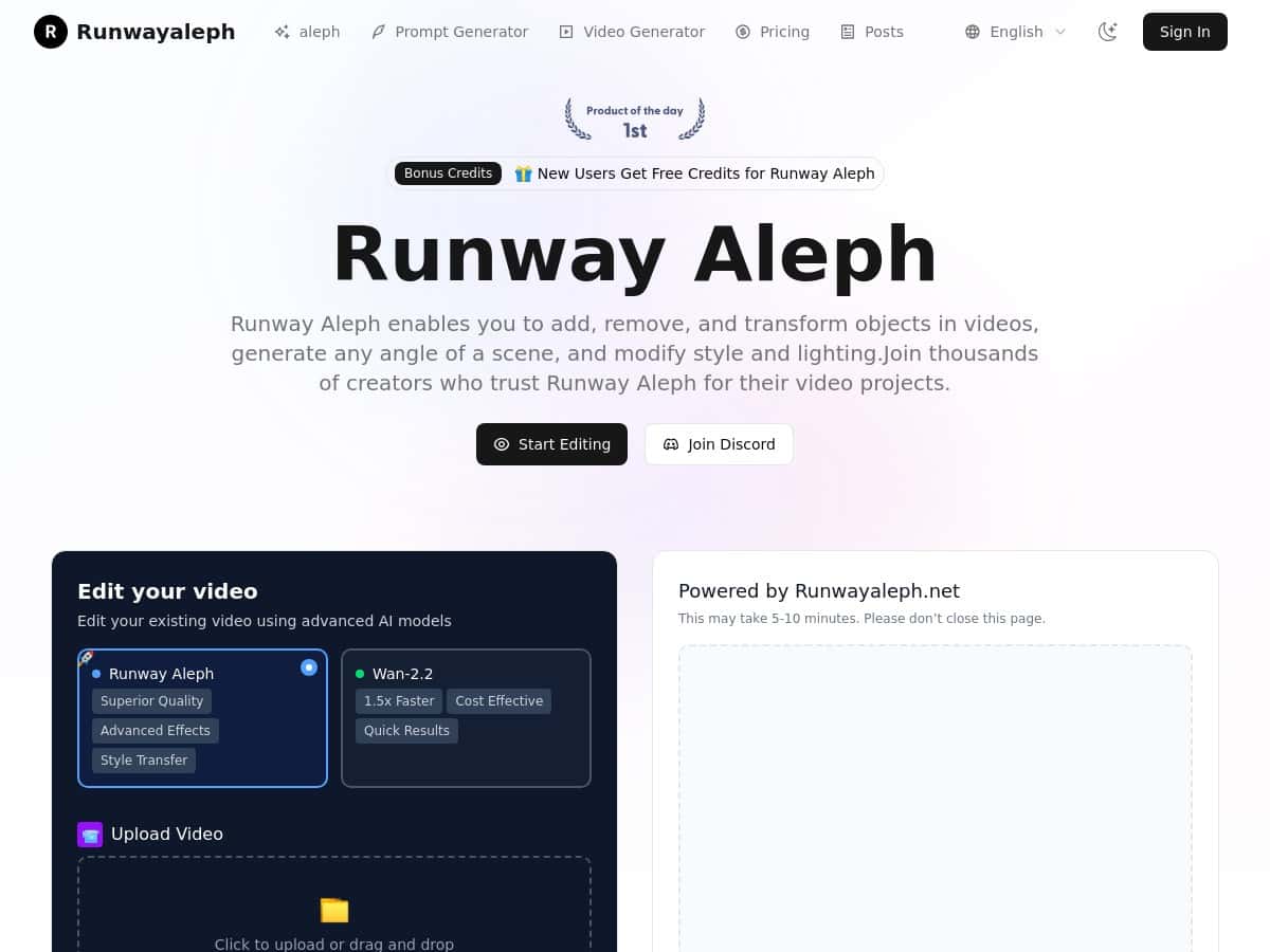 Runway Aleph Review – Transform Your Video Editing Experience