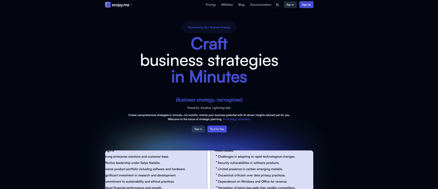Scopy.me Review – Revolutionizing Business Strategy Development