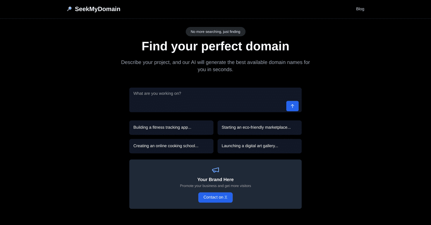 SeekMyDomain Review – Your AI-Powered Domain Name Finder