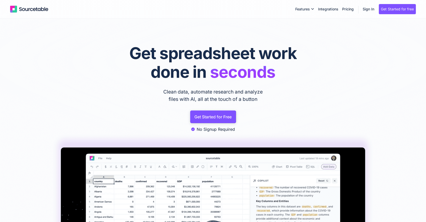 Sourcetable Review – Revolutionizing Data Management
