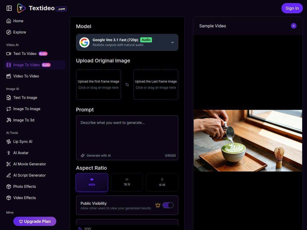 Textideo Review – Effortless AI Video Creation from Images