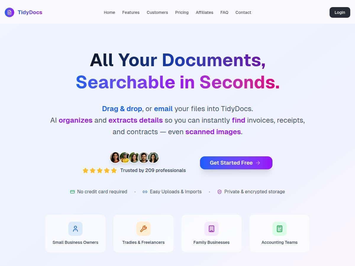 TidyDocs Review – Easy AI Document Organizer