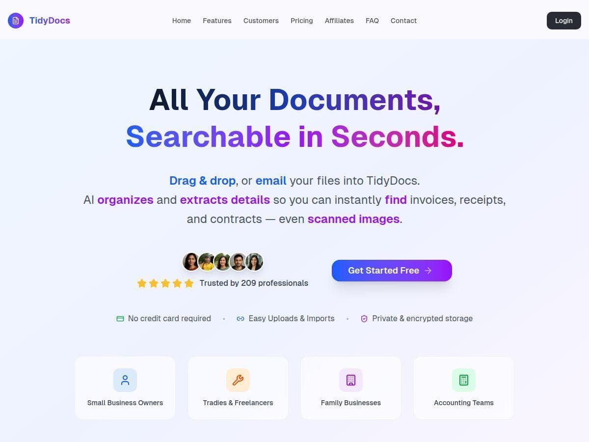 TidyDocs Review – Easy AI Document Organizer