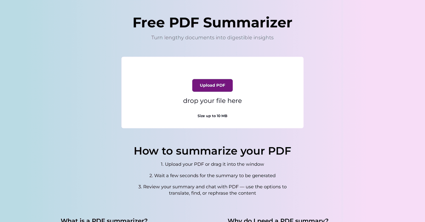AI PDF Summarizer Review – Effortless PDF Insights