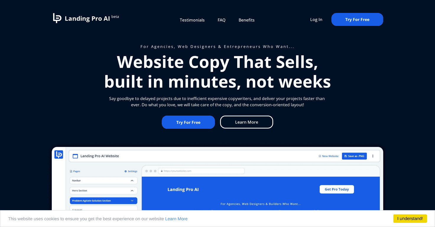 LandingPro AI Review – Your Fast Track to Website Copy