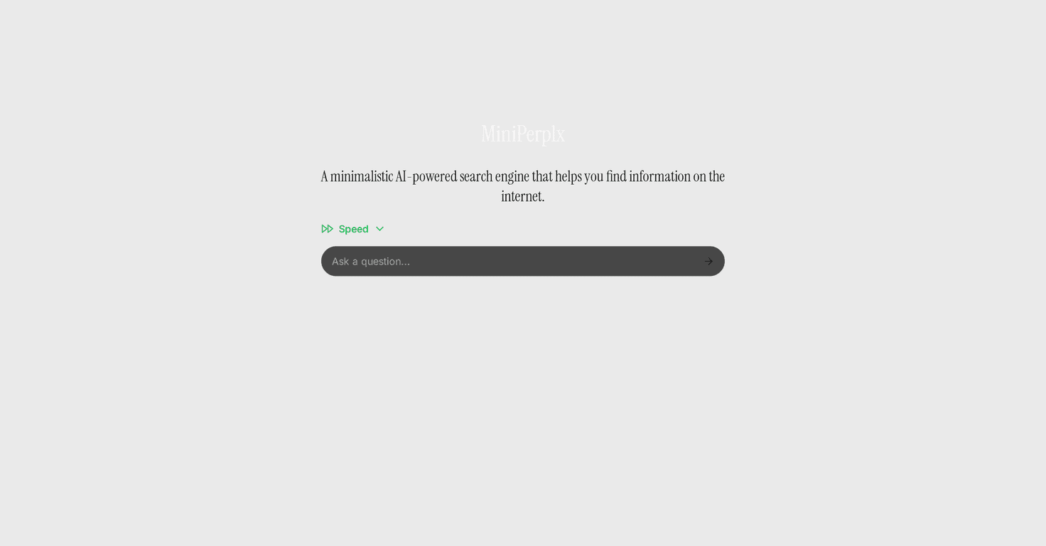 MiniPerplx Review – The Simple AI Search Engine