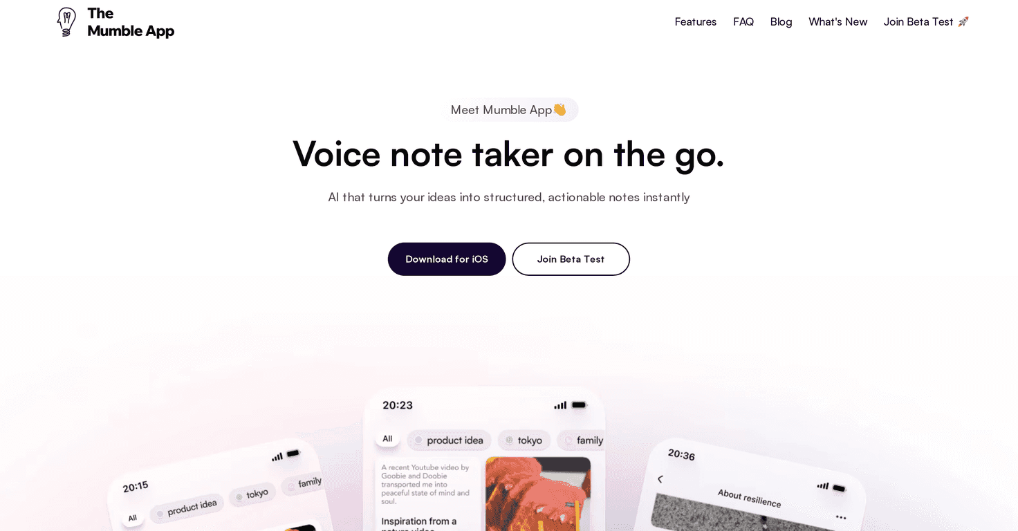 The Mumble App Review – Your AI-Powered Voice Note-Taker