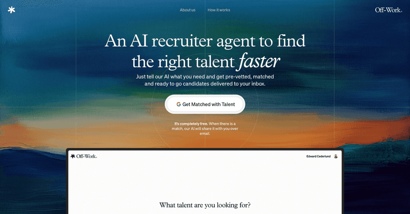 Ai Recruiter By Off Work