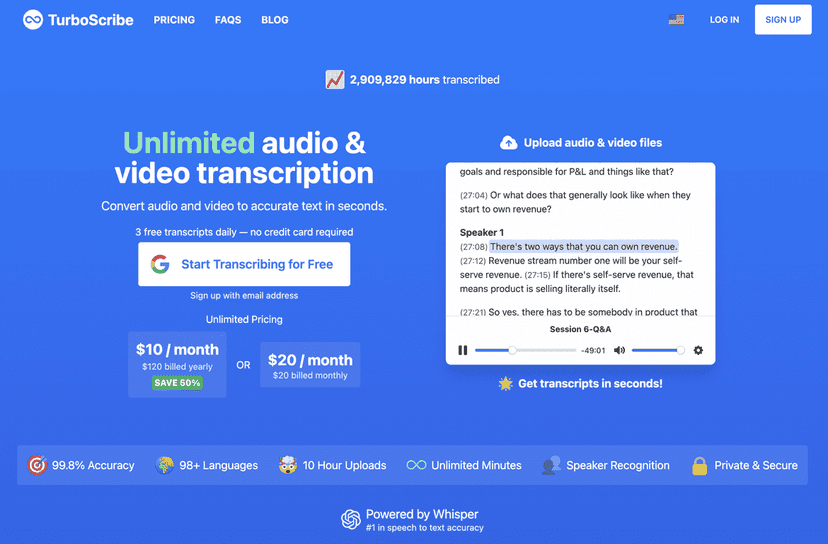 Turboscribe V2.1