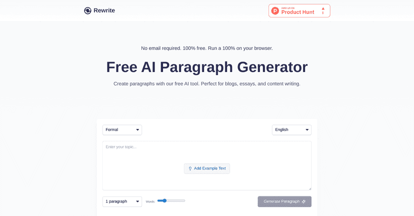 Paragraph Generator