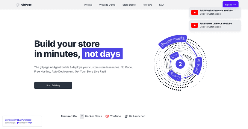 Gitpage Ai Website Builder