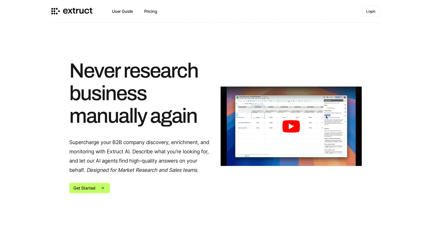Extruct AI Review – Revolutionizing Company Research