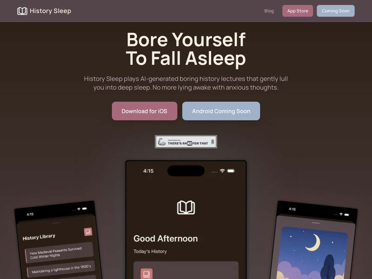 History Sleep Review – Una experiencia única de ayuda para dormir