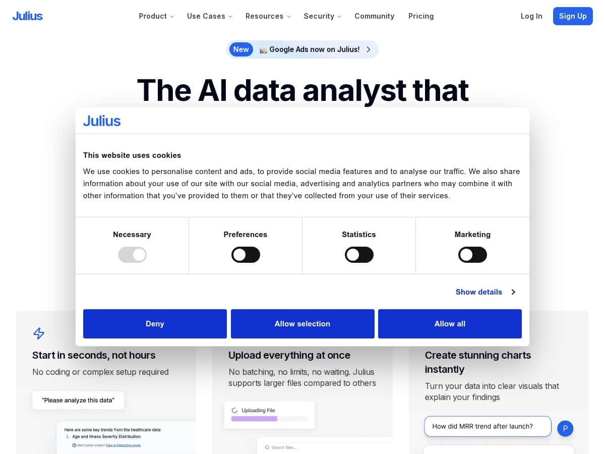 Julius Review – Análisis de datos sin esfuerzo con IA