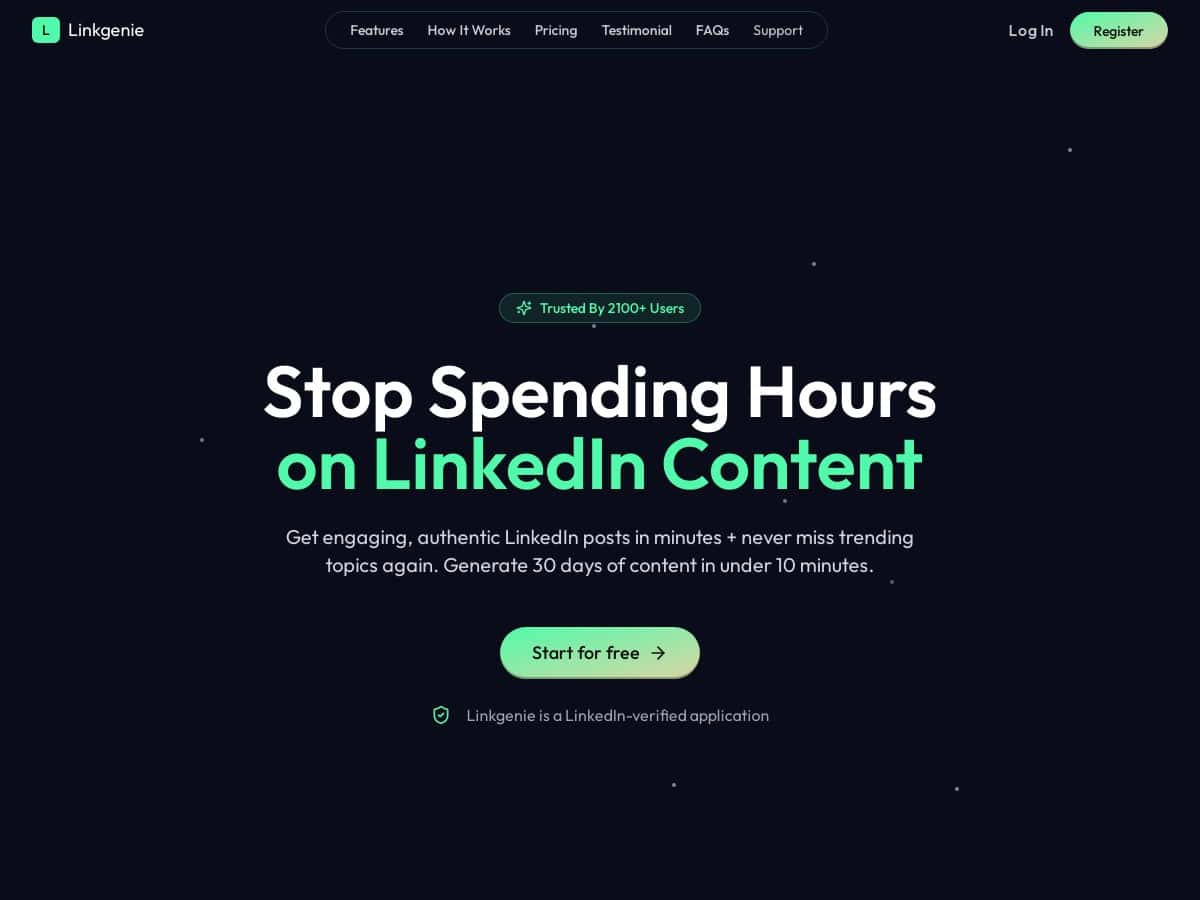 Linkgenie Review – A Game-Changer for LinkedIn Content
