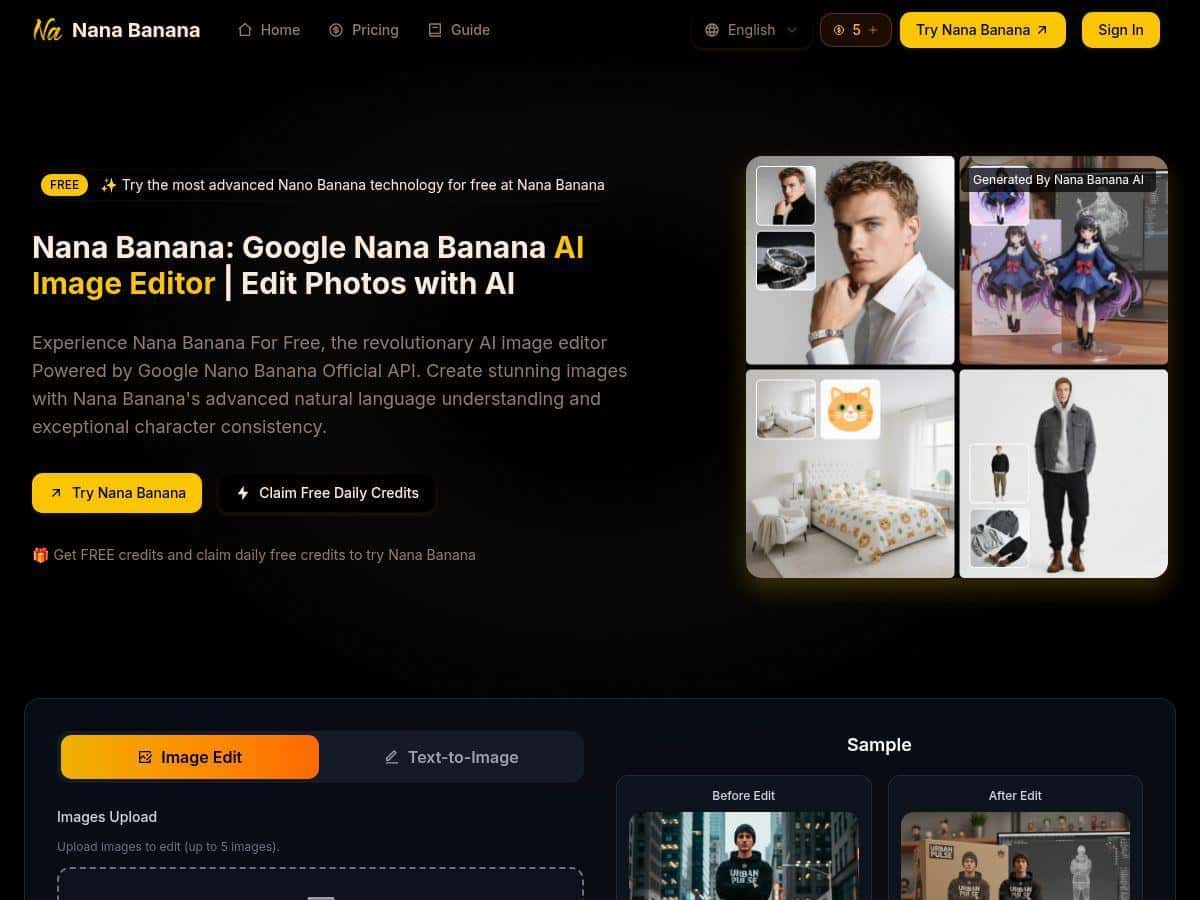 NanaBanana.ai Reseña – Desbloquea el poder creativo con edición de imágenes por IA