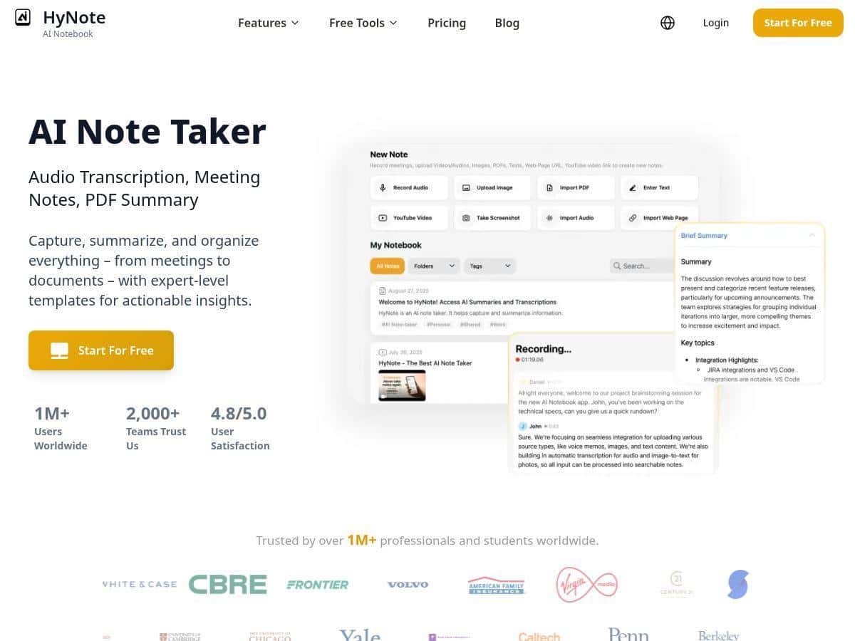 HyNote Review – Your Ultimate AI Note-Taking Companion
