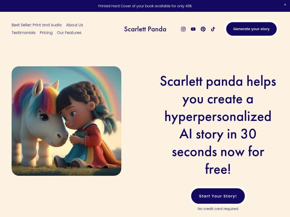 Scarlett Panda Bewertung – Fesselnde personalisierte Gute-Nacht-Geschichten