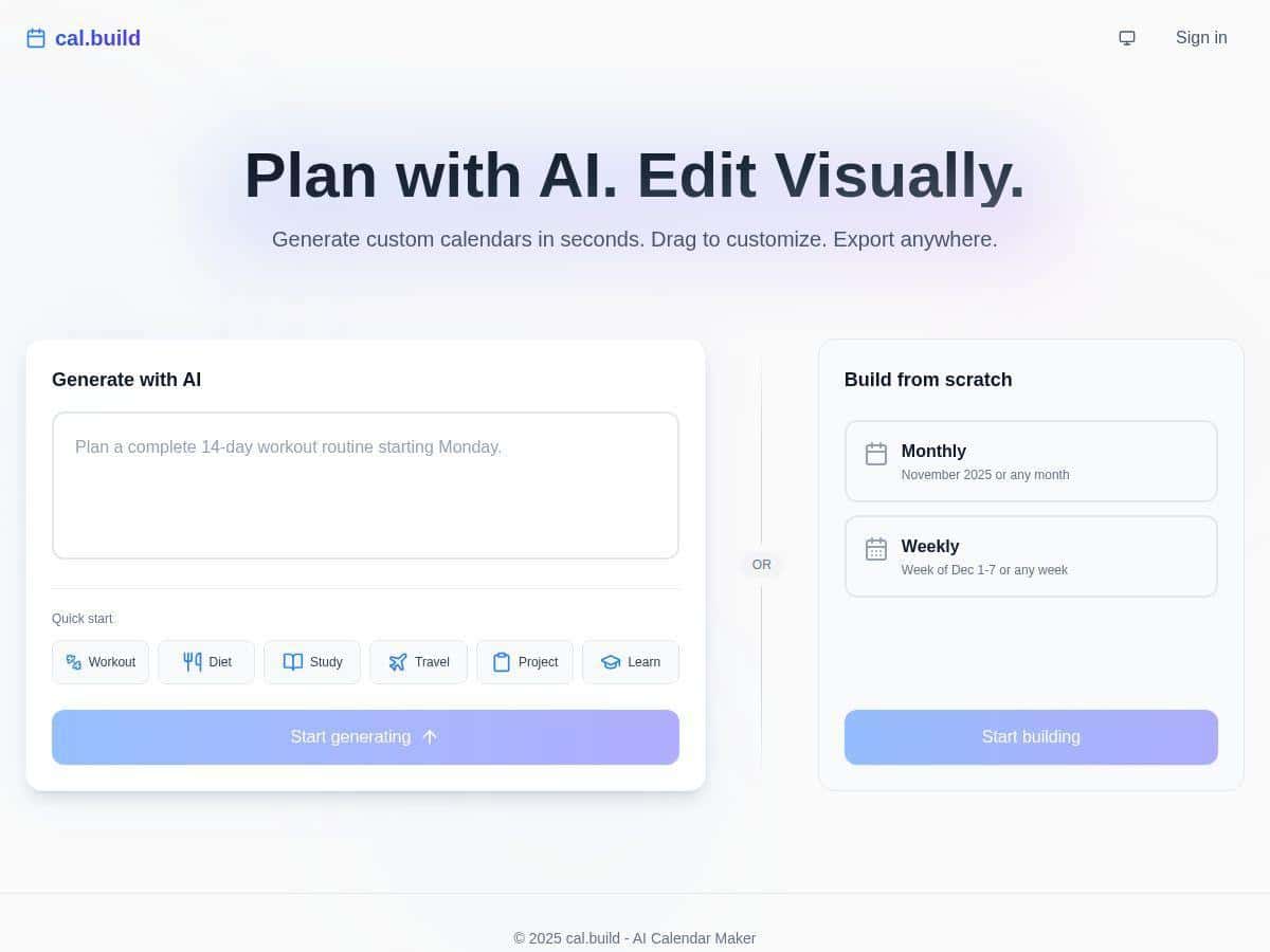cal.build Review – The Future of Easy Calendar Creation