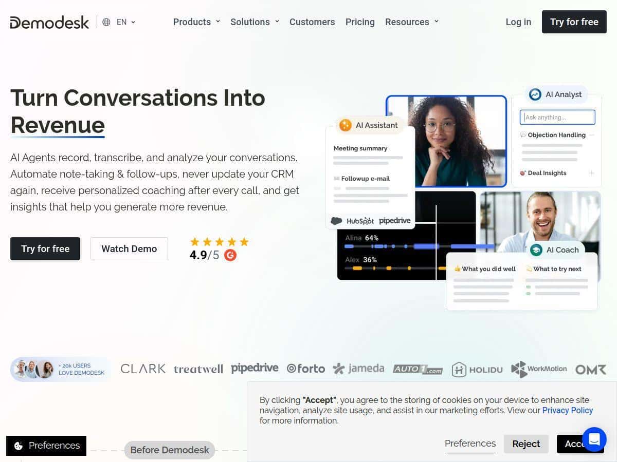 Reseña de Demodesk: ¿Vale la pena esta plataforma de ventas con IA?