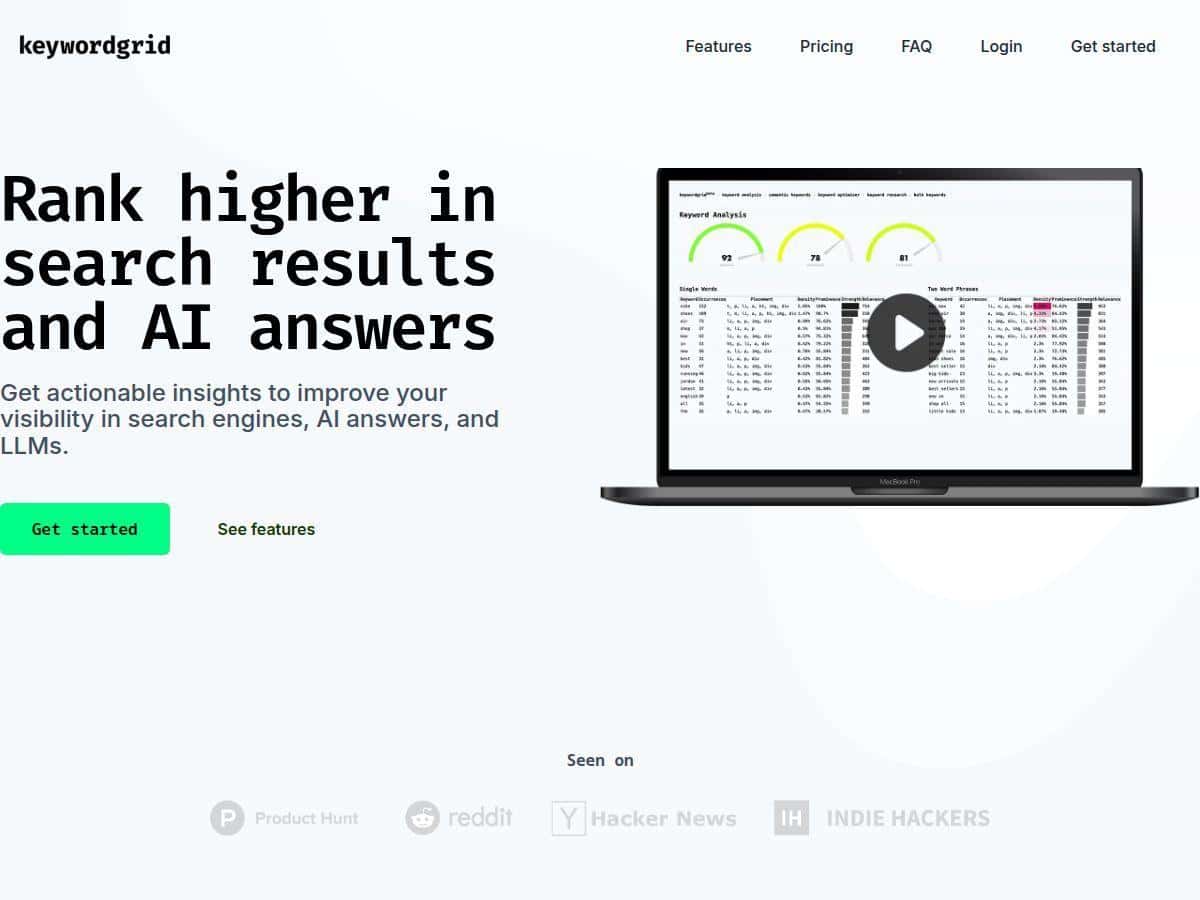 Revisión de Keyword Grid: Una mirada en profundidad a esta herramienta de SEO impulsada por IA