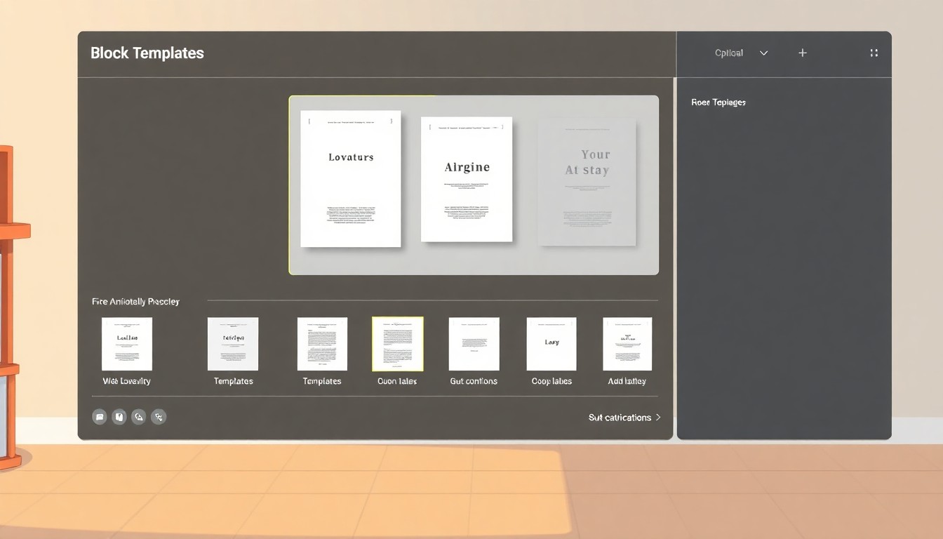 AI Cover Creator interface with template selection