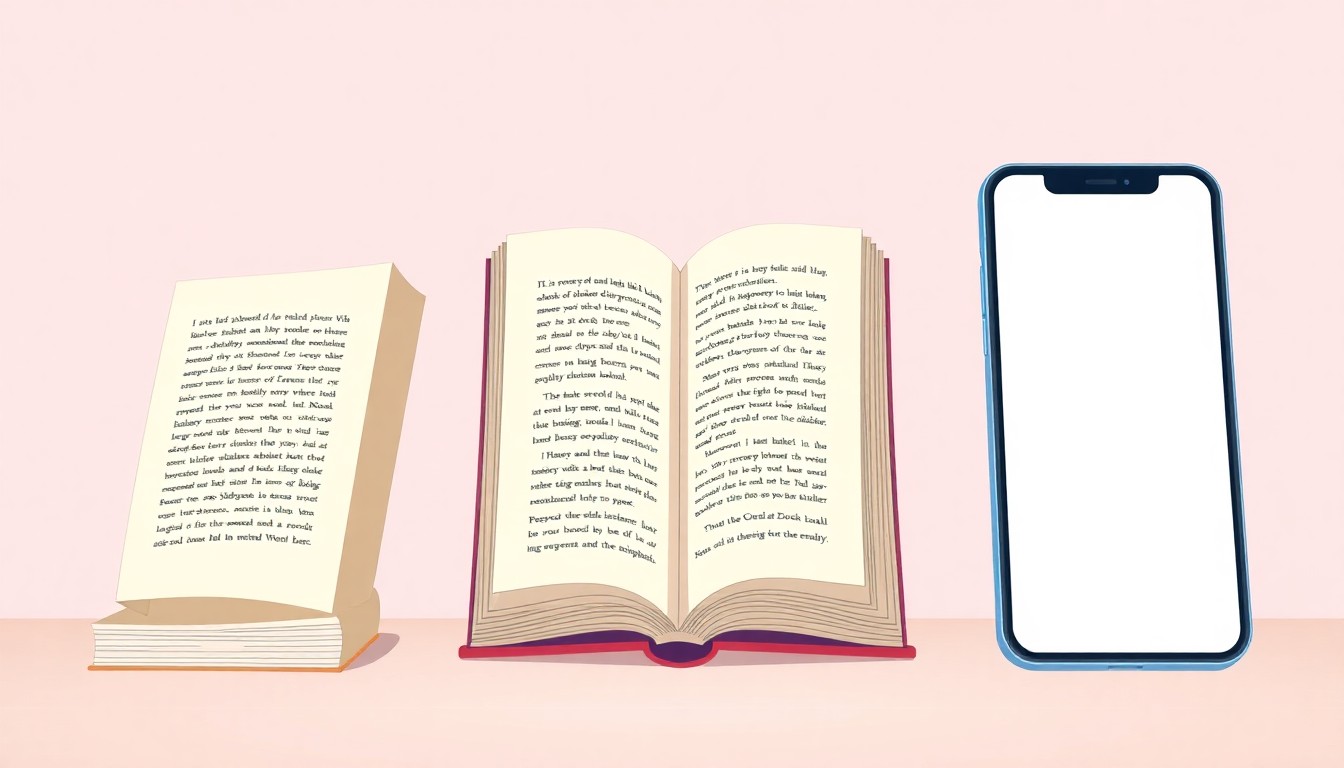 Book preview in different formats and devices