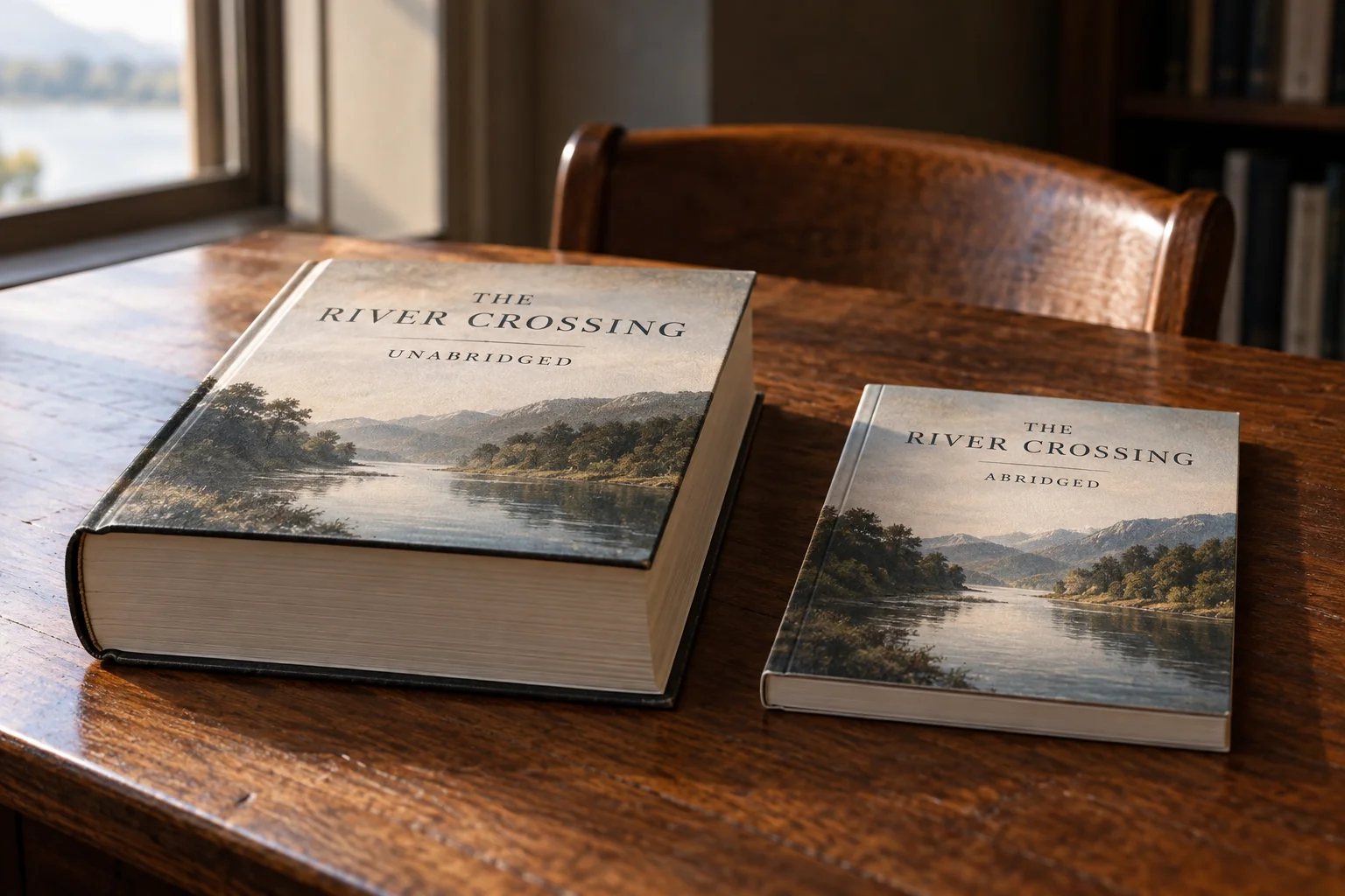 Full-length and abridged editions of The River Crossing