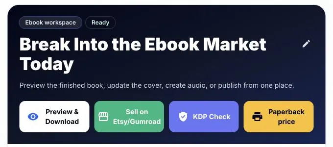 Automateed inline book title edit control