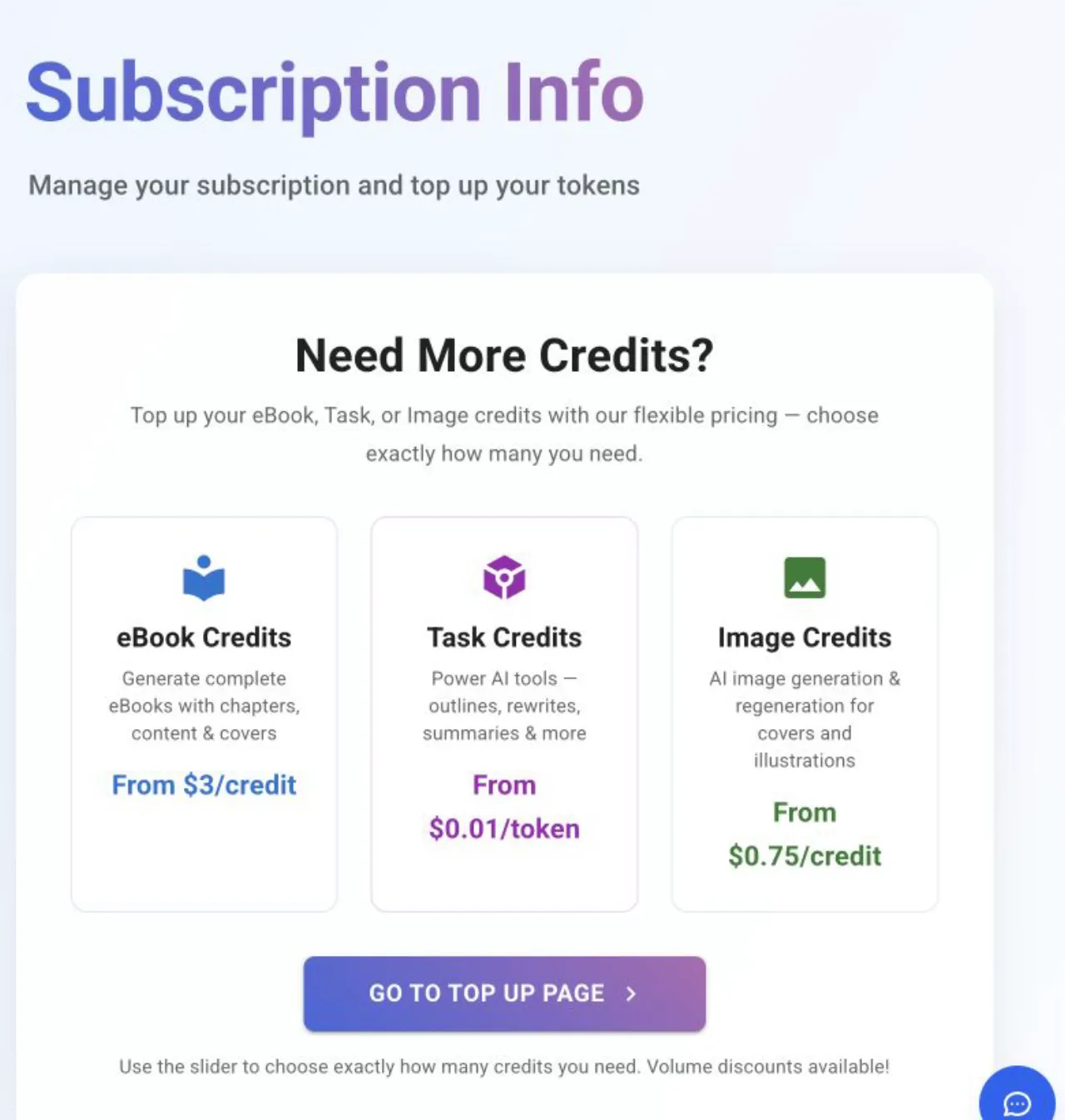 Automateed Subscription Info account area
