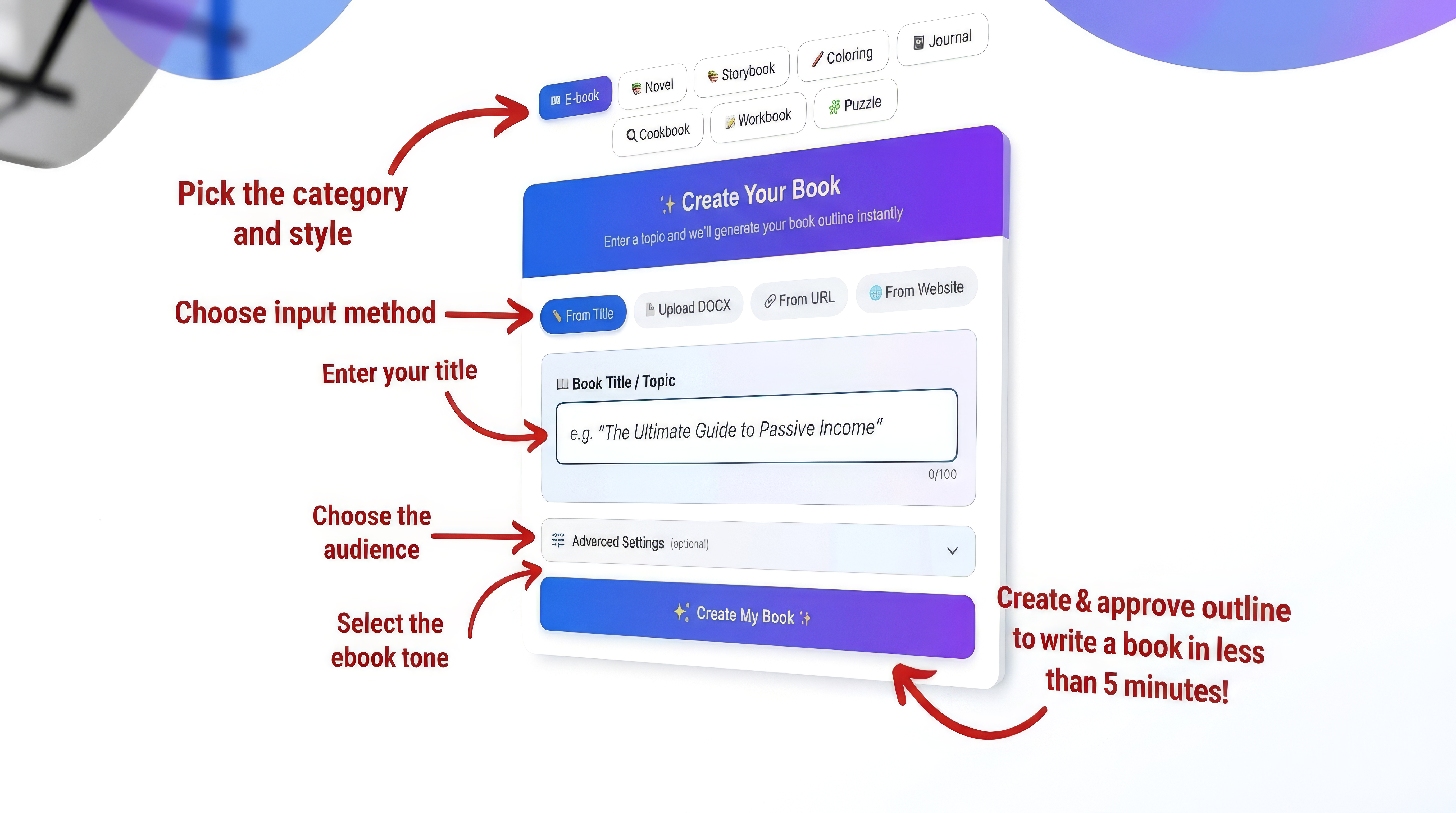 Interactive AI-Powered eBook Maker Platform